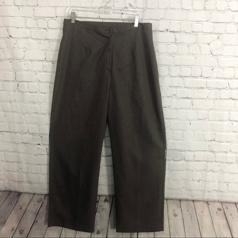 MLight Brown Pinstripe Casual Pants Size: 14